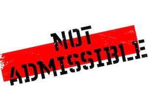 Not Admissible